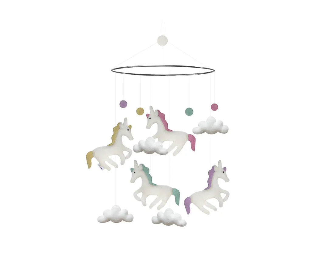 Mobile unicorn-Mobiles & lights-Gamcha-Blue Almonds-London-South Kensington