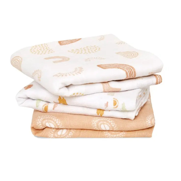 Musy 3-pack "keep raising"-Muslins & bibs-aden + anais-Blue Almonds-London-South Kensington