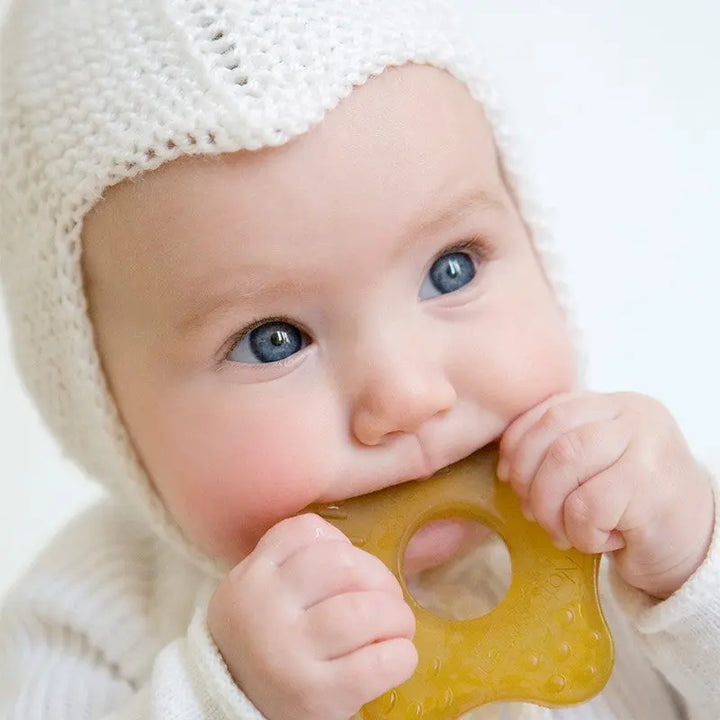 Natural starfish teether-New Baby-Natursutten-Blue Almonds-London-South Kensington