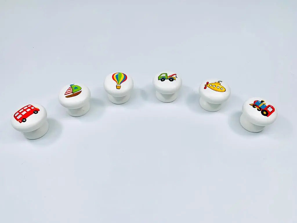 Hand-painted knobs - safari-Nursery & Beyond-Blue Almonds-Blue Almonds-London-South Kensington