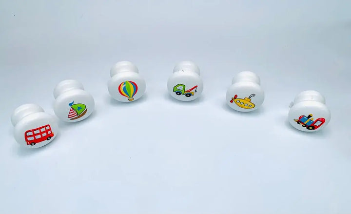 Hand-painted knobs - safari-Nursery & Beyond-Blue Almonds-Blue Almonds-London-South Kensington