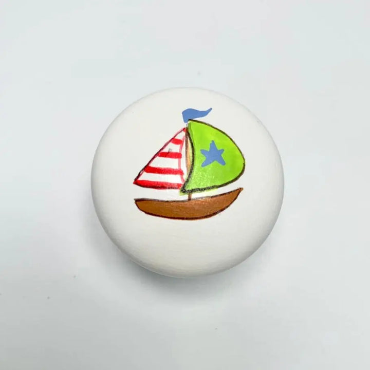Hand-painted knobs - transport-Nursery & Beyond-Blue Almonds-Blue Almonds-London-South Kensington