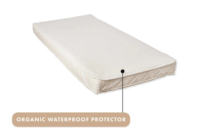 Organic quilted mohair mattress-Nursery & Beyond-Naturalmat-Blue Almonds-London-South Kensington