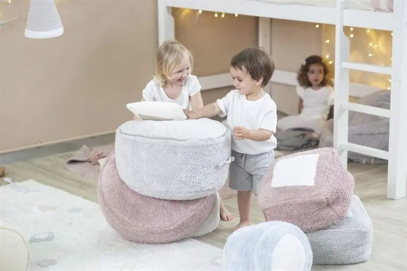 Pouffe "chill" pearl grey-Nursery & Beyond-Lorena Canals-Blue Almonds-London-South Kensington