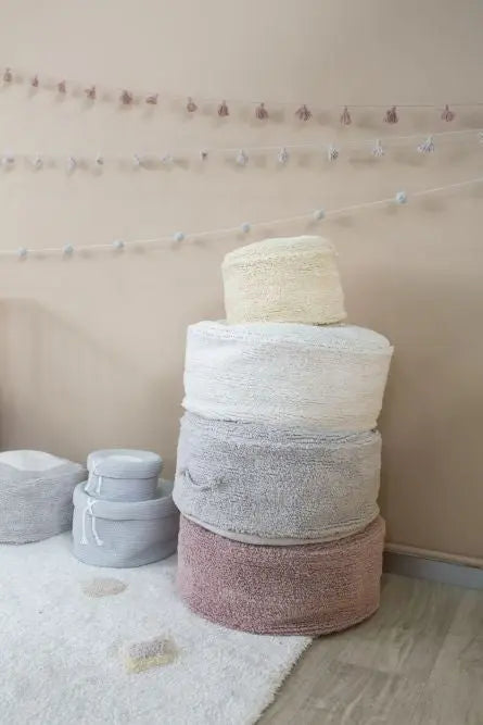 Pouffe "chill" pearl grey-Nursery & Beyond-Lorena Canals-Blue Almonds-London-South Kensington