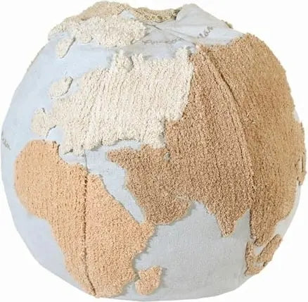 Pouffe "world map"-Nursery & Beyond-Lorena Canals-Blue Almonds-London-South Kensington
