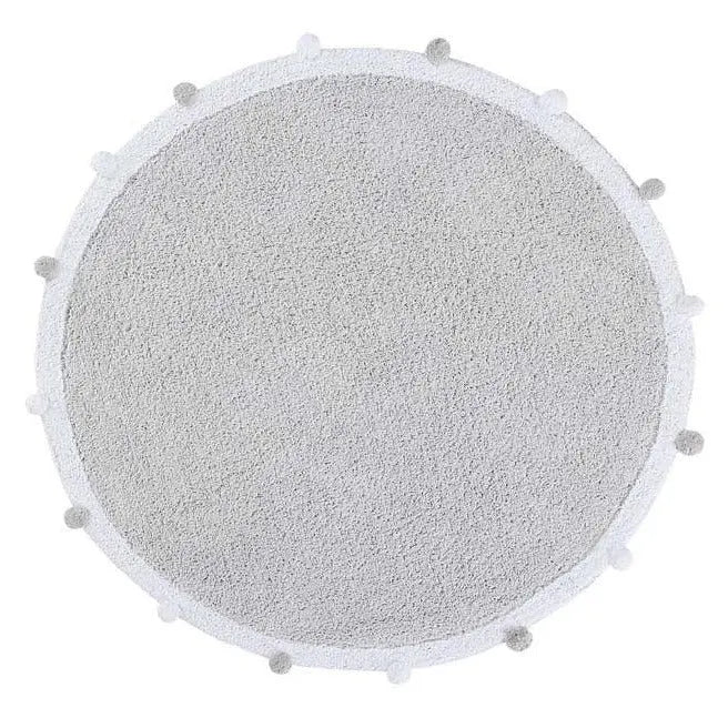 Washable cotton rug "bubbly" grey-Nursery & Beyond-Lorena Canals-Blue Almonds-London-South Kensington