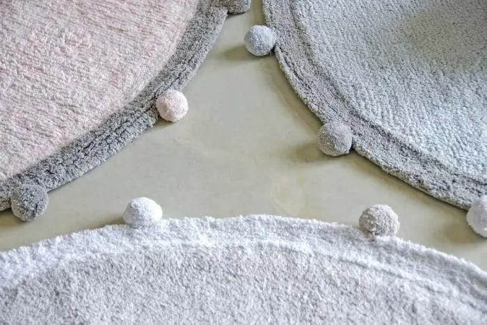 Washable cotton rug "bubbly" grey-Nursery & Beyond-Lorena Canals-Blue Almonds-London-South Kensington