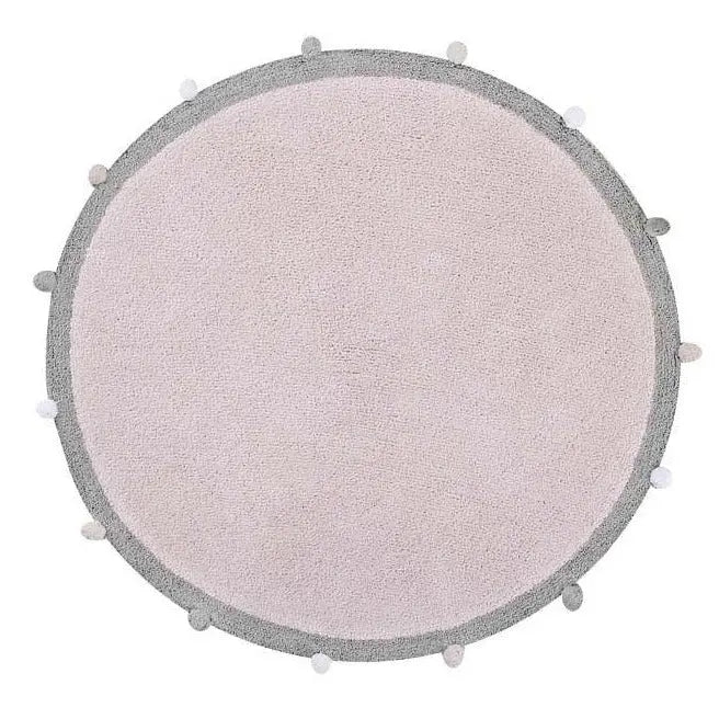 Washable cotton rug "bubbly" pink-Nursery & Beyond-Lorena Canals-Blue Almonds-London-South Kensington