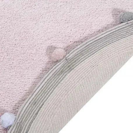 Washable cotton rug "bubbly" pink-Nursery & Beyond-Lorena Canals-Blue Almonds-London-South Kensington