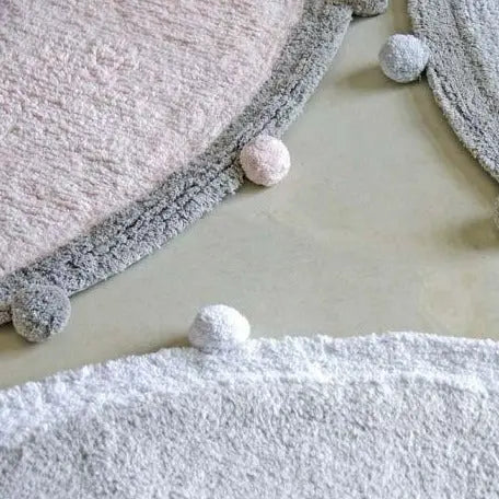 Washable cotton rug "bubbly" pink-Nursery & Beyond-Lorena Canals-Blue Almonds-London-South Kensington