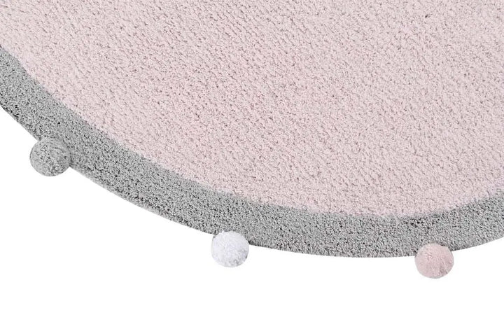 Washable cotton rug "bubbly" pink-Nursery & Beyond-Lorena Canals-Blue Almonds-London-South Kensington