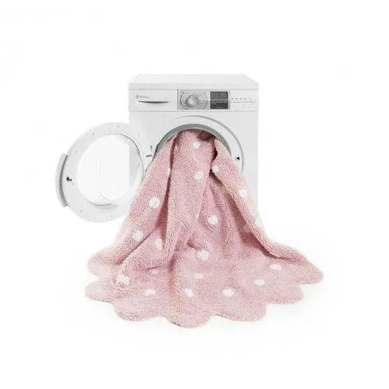 Washable cotton rug "little biscuit" pink-Nursery & Beyond-Lorena Canals-Blue Almonds-London-South Kensington