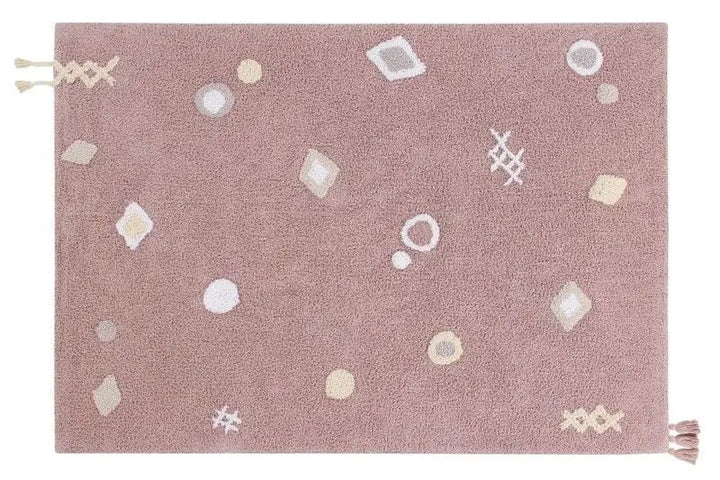 Washable cotton rug "noah"-Nursery & Beyond-Lorena Canals-Blue Almonds-London-South Kensington