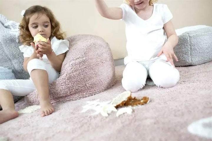 Washable cotton rug "noah"-Nursery & Beyond-Lorena Canals-Blue Almonds-London-South Kensington