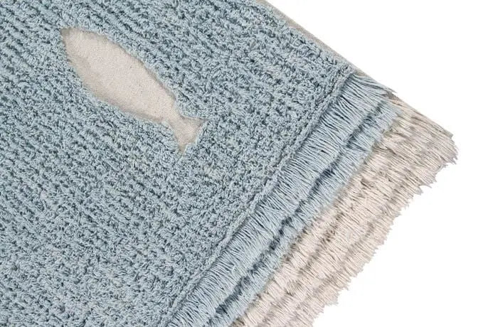 Washable cotton rug "ocean shore"-Nursery & Beyond-Lorena Canals-Blue Almonds-London-South Kensington