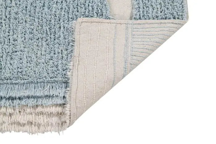 Washable cotton rug "ocean shore"-Nursery & Beyond-Lorena Canals-Blue Almonds-London-South Kensington