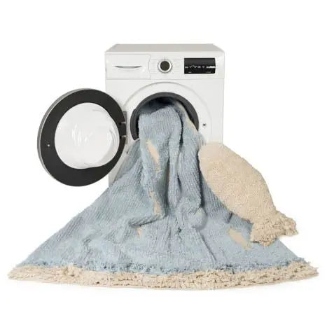 Washable cotton rug "ocean shore"-Nursery & Beyond-Lorena Canals-Blue Almonds-London-South Kensington