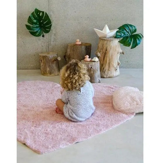 Washable cotton rug "puffy love" nude-Nursery & Beyond-Lorena Canals-Blue Almonds-London-South Kensington