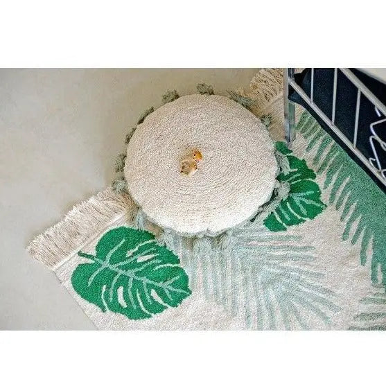 Washable cotton rug "tropical green"-Nursery & Beyond-Lorena Canals-Blue Almonds-London-South Kensington