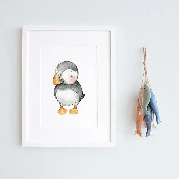 Picture set of 6 "frozen friends"-Nursery art-Daisy & Bump-Blue Almonds-London-South Kensington