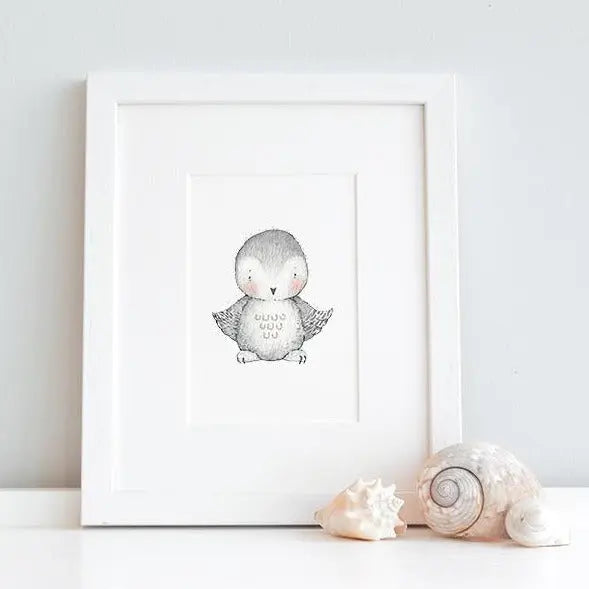 Picture set of 6 "frozen friends"-Nursery art-Daisy & Bump-Blue Almonds-London-South Kensington