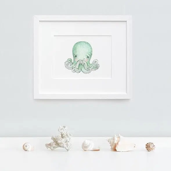 Picture set of 6 "ocean expedition"-Nursery art-Daisy & Bump-Blue Almonds-London-South Kensington
