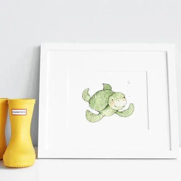 Picture set of 6 "ocean expedition"-Nursery art-Daisy & Bump-Blue Almonds-London-South Kensington