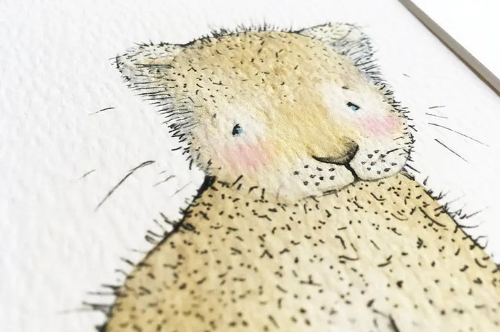 Picture set of 6 "safari babies"-Nursery art-Daisy & Bump-Blue Almonds-London-South Kensington