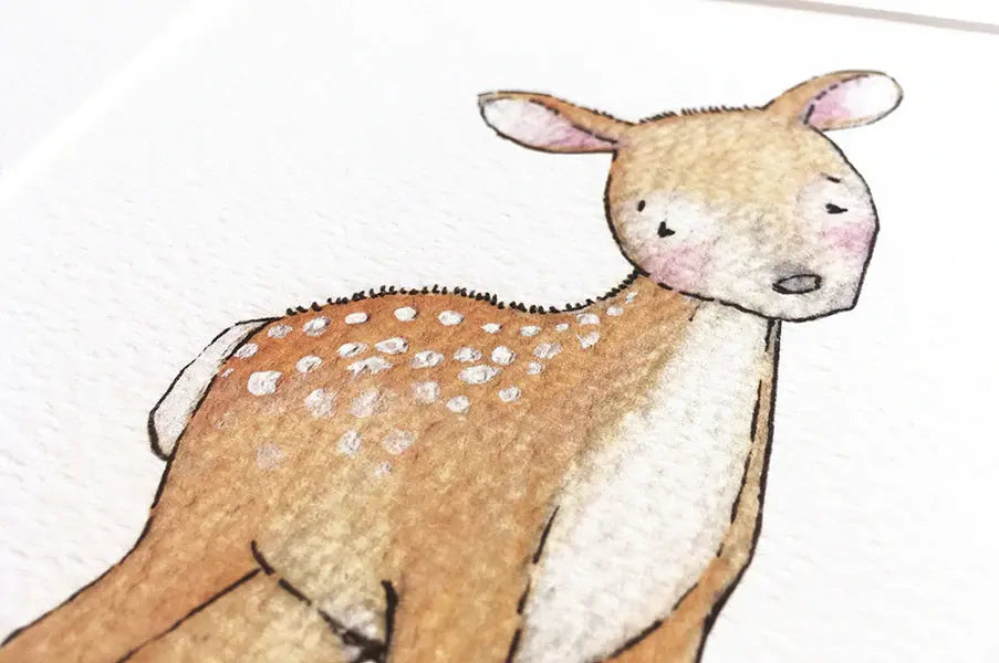 Picture set of 6 "safari babies"-Nursery art-Daisy & Bump-Blue Almonds-London-South Kensington