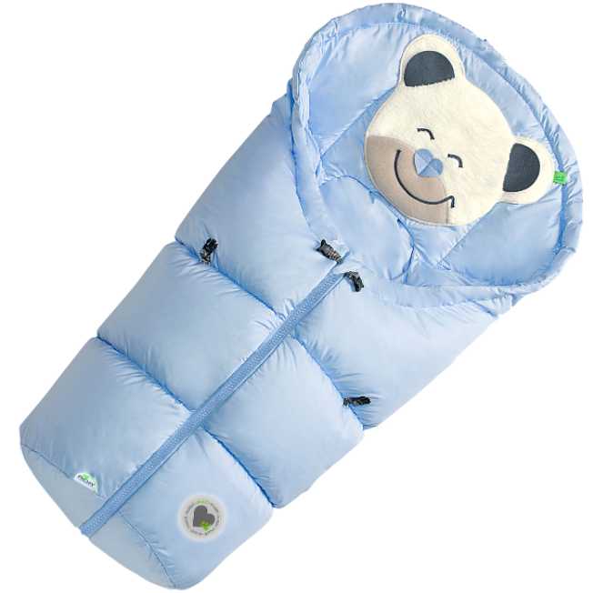 Winter Car Seat Cover pastel blue-Pushchair accessories-Odenwaelder-Blue Almonds-London-South Kensington
