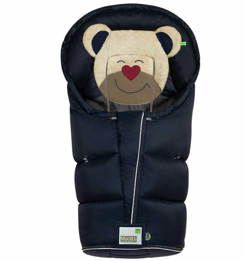 Winter Pushchair Footsack navy-Pushchair accessories-Odenwaelder-Blue Almonds-London-South Kensington