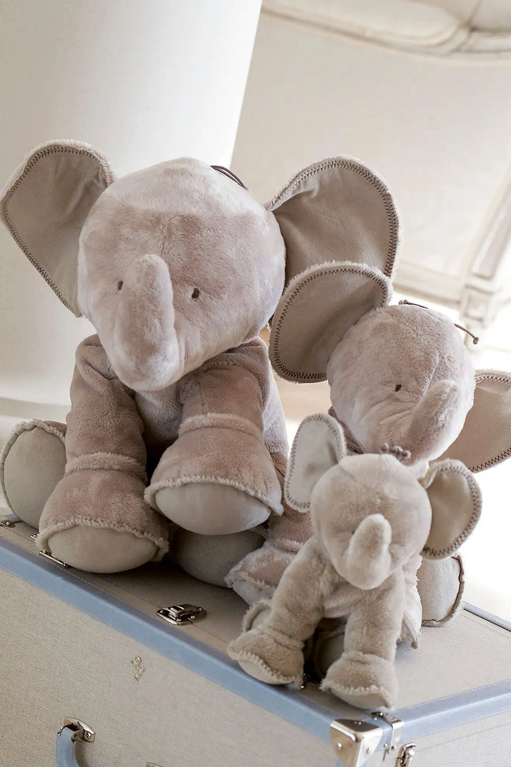Extra large elephant taupe-Soft toys & musicals-Tartine et Chocolat-Blue Almonds-London-South Kensington