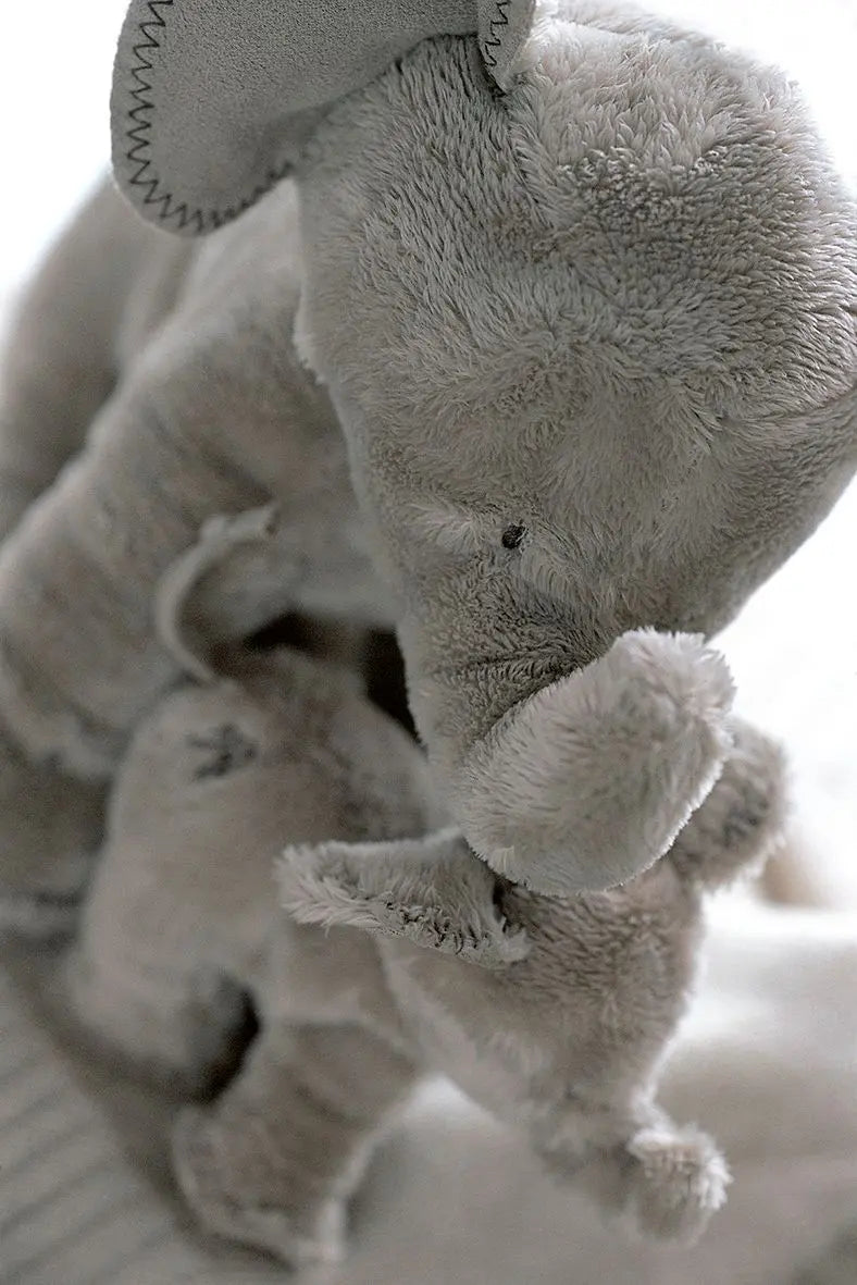 Extra large elephant taupe-Soft toys & musicals-Tartine et Chocolat-Blue Almonds-London-South Kensington