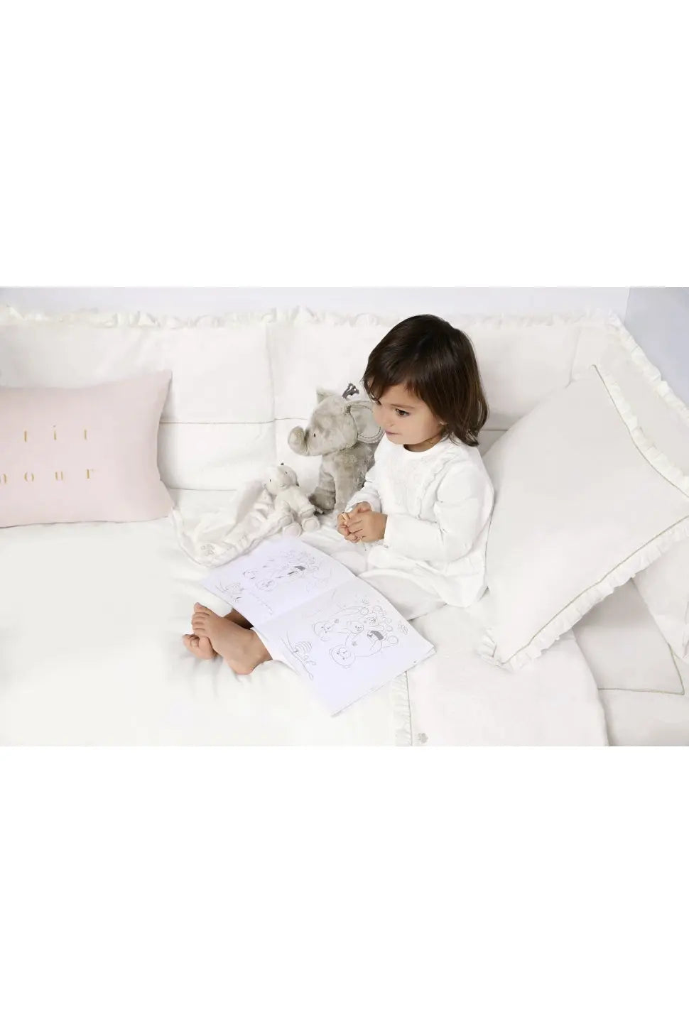 Medium elephant beige-Soft toys & musicals-Tartine et Chocolat-Blue Almonds-London-South Kensington