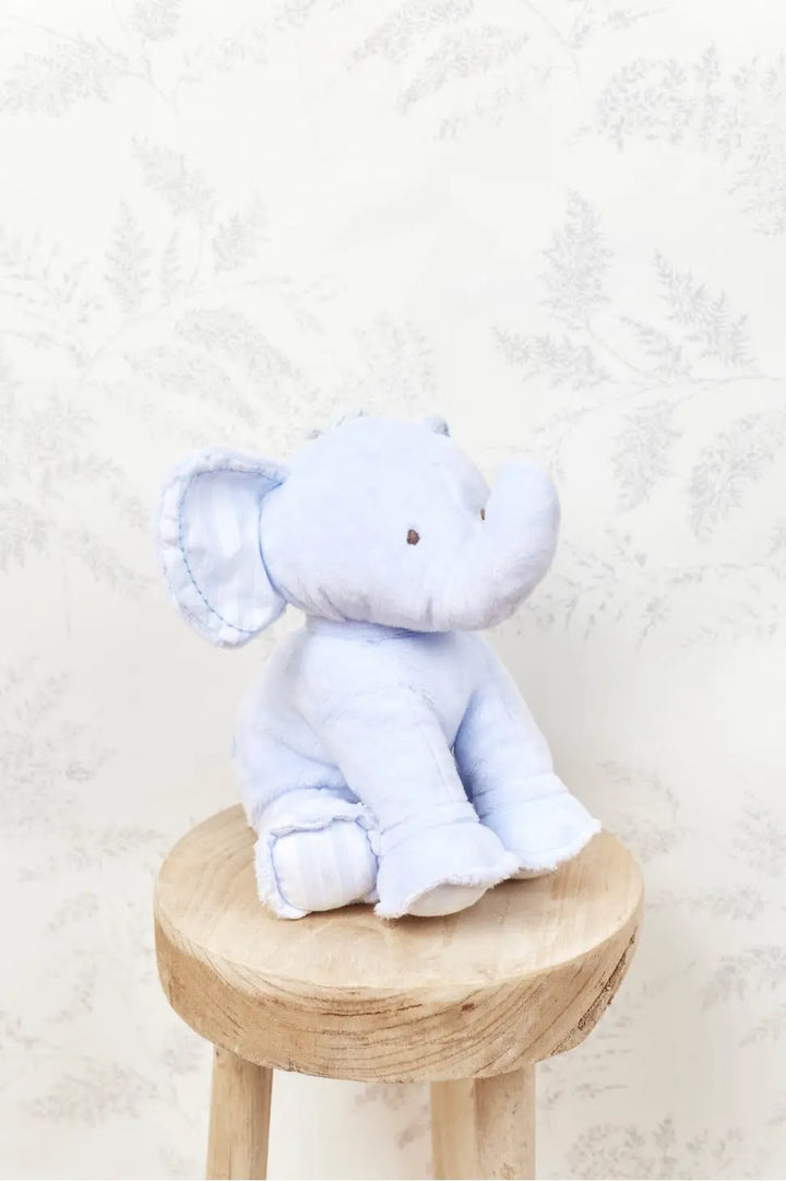 Medium elephant blue-Soft toys & musicals-Tartine et Chocolat-Blue Almonds-London-South Kensington