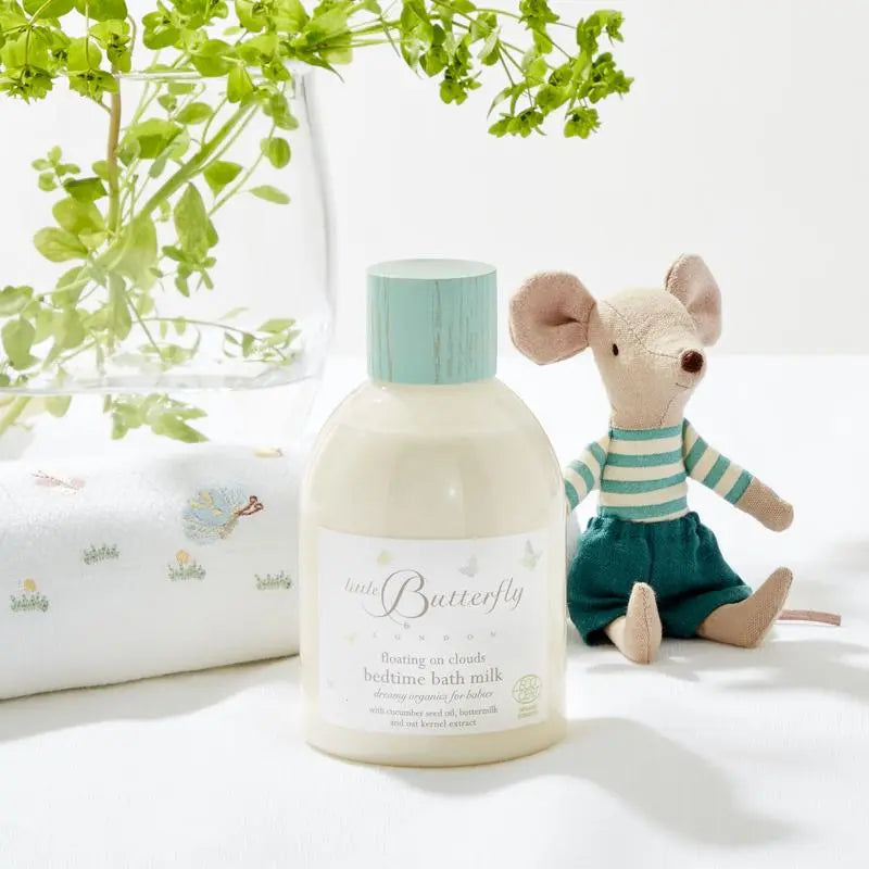 Baby bedtime bath milk-Toiletries & baby brushes-Little Butterfly-Blue Almonds-London-South Kensington