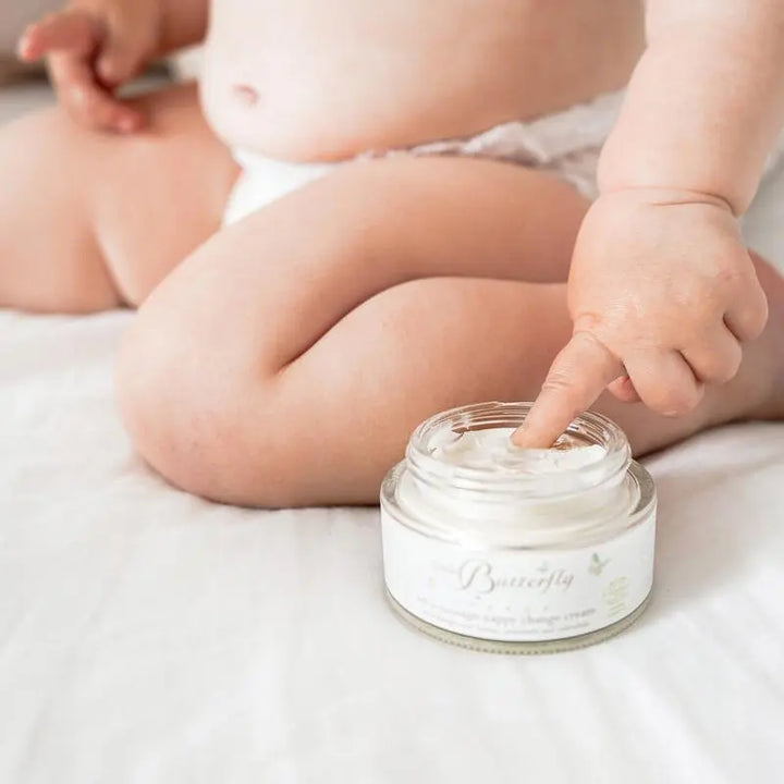 Baby nappy cream-Toiletries & baby brushes-Little Butterfly-Blue Almonds-London-South Kensington