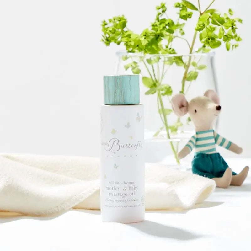 Mother & baby massage oil-Toiletries & baby brushes-Little Butterfly-Blue Almonds-London-South Kensington