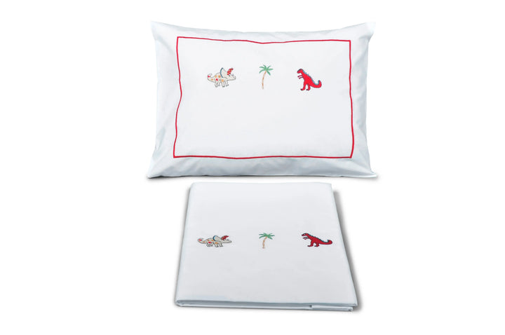 Bedlinen set Cotbed mighty dino-Towels & bedlinen-Evelyn Kahle-Blue Almonds-London-South Kensington