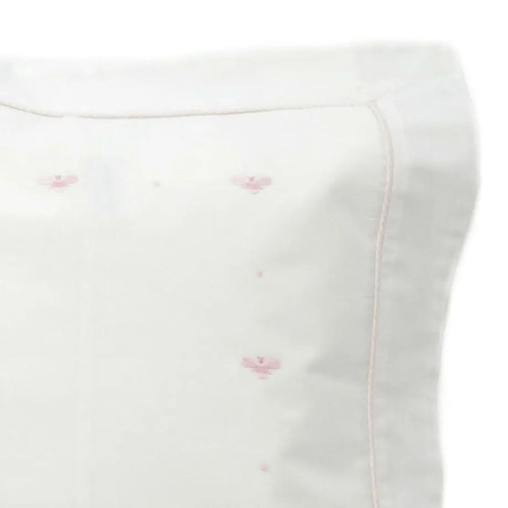 Boudoir pillowcase "baby bees" pink-Towels & bedlinen-Gordonsbury-Blue Almonds-London-South Kensington