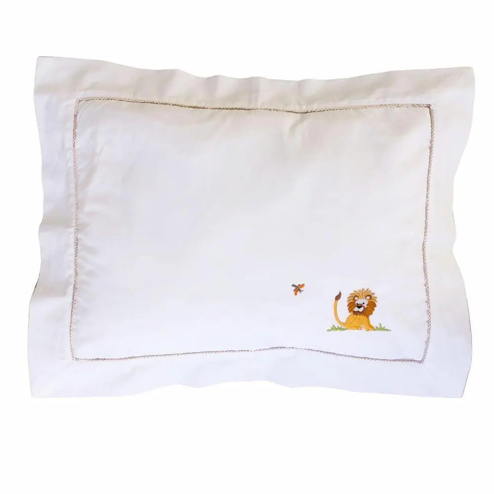 Boudoir pillowcase "safari" beige-Towels & bedlinen-Gordonsbury-Blue Almonds-London-South Kensington