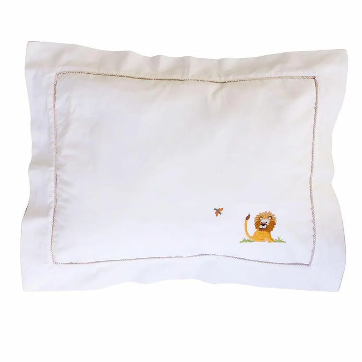 Boudoir pillowcase "safari" beige-Towels & bedlinen-Gordonsbury-Blue Almonds-London-South Kensington