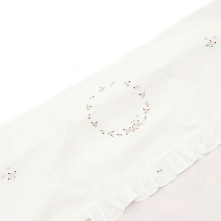 Cotbed duvet cover "rosebuds"-Towels & bedlinen-Gordonsbury-Blue Almonds-London-South Kensington