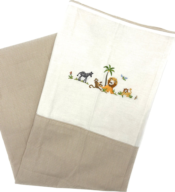 Cotbed duvet cover "safari" beige-Towels & bedlinen-Gordonsbury-Blue Almonds-London-South Kensington