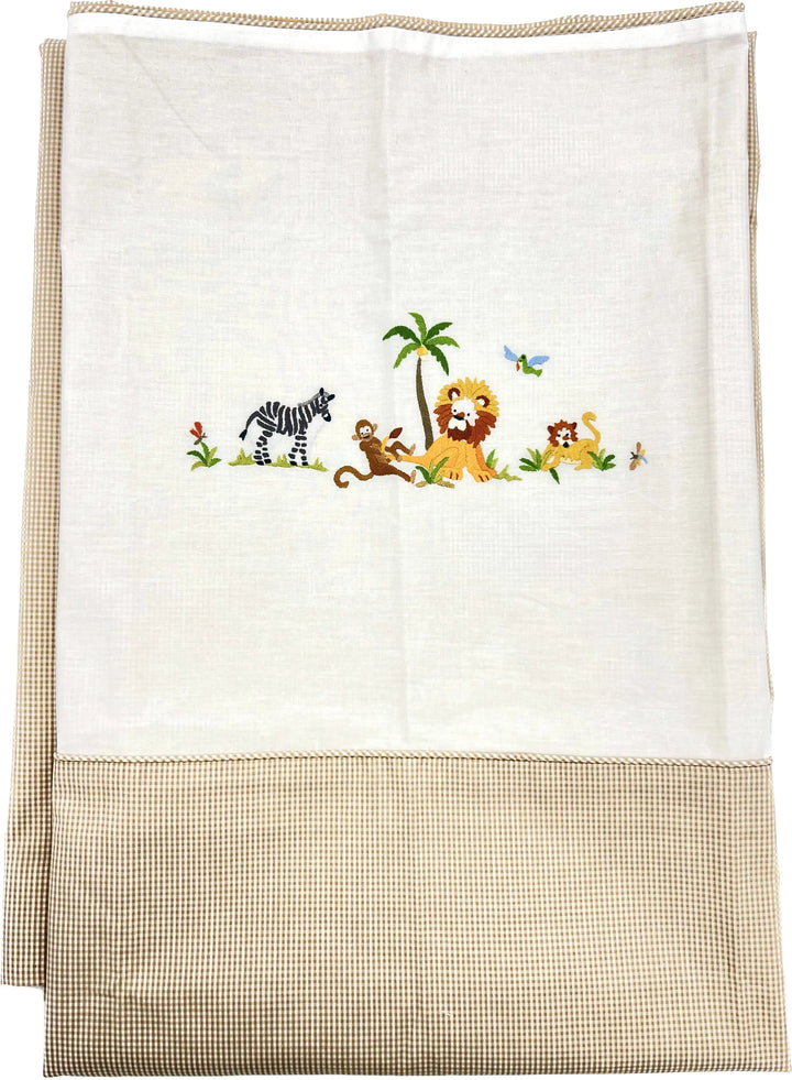 Cotbed duvet cover "safari" beige-Towels & bedlinen-Gordonsbury-Blue Almonds-London-South Kensington