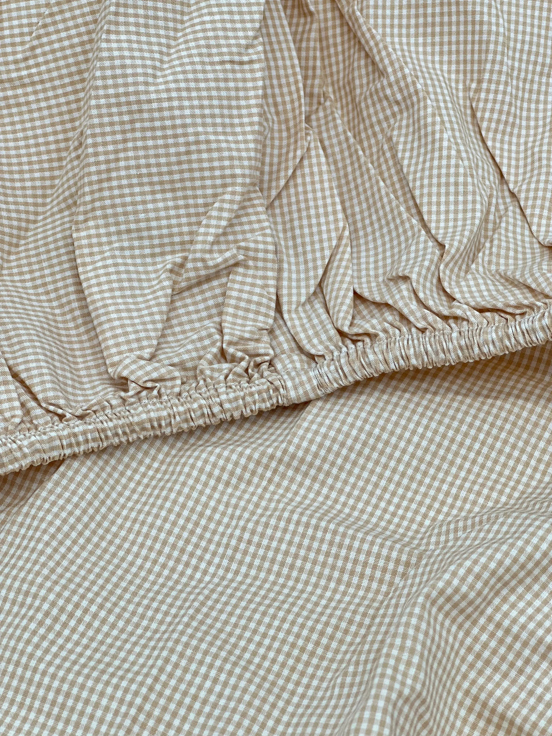 Cotbed fitted sheet "safari" beige-Towels & bedlinen-Gordonsbury-Blue Almonds-London-South Kensington