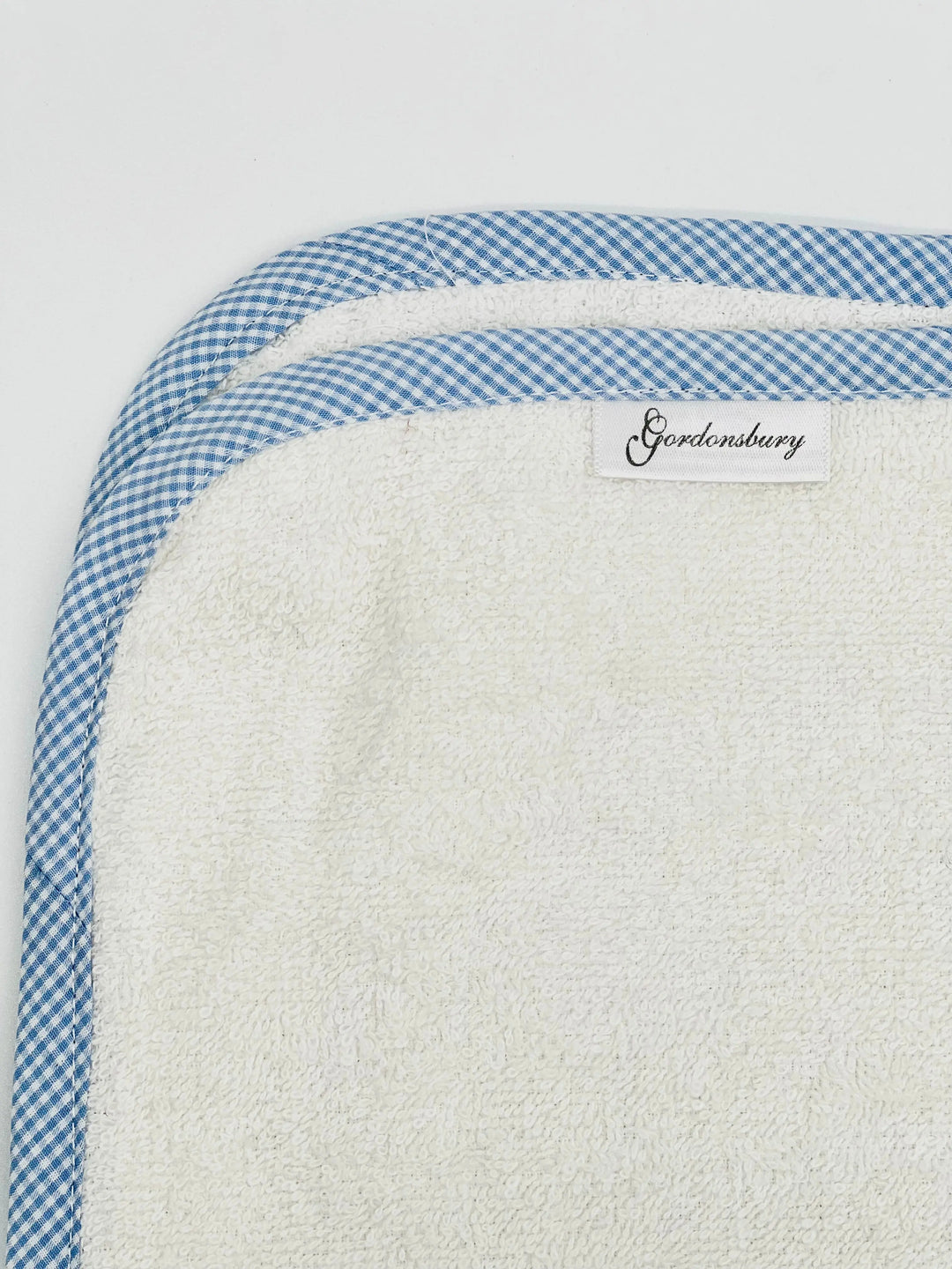 Hooded towel & mitt "safari" blue-Towels & bedlinen-Gordonsbury-Blue Almonds-London-South Kensington