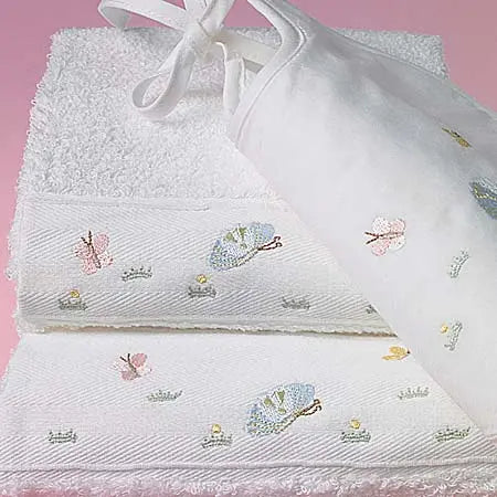 Hooded towel butterfly - Blue Almonds