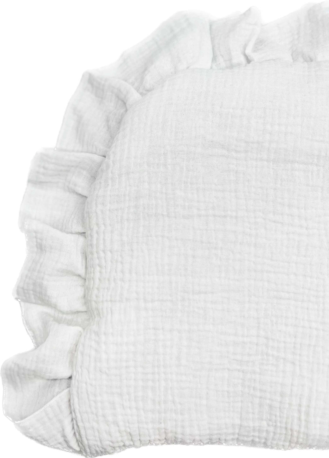 Moses Basket White Ruffle Pillow-Towels & bedlinen-Like Moses-Blue Almonds-London-South Kensington